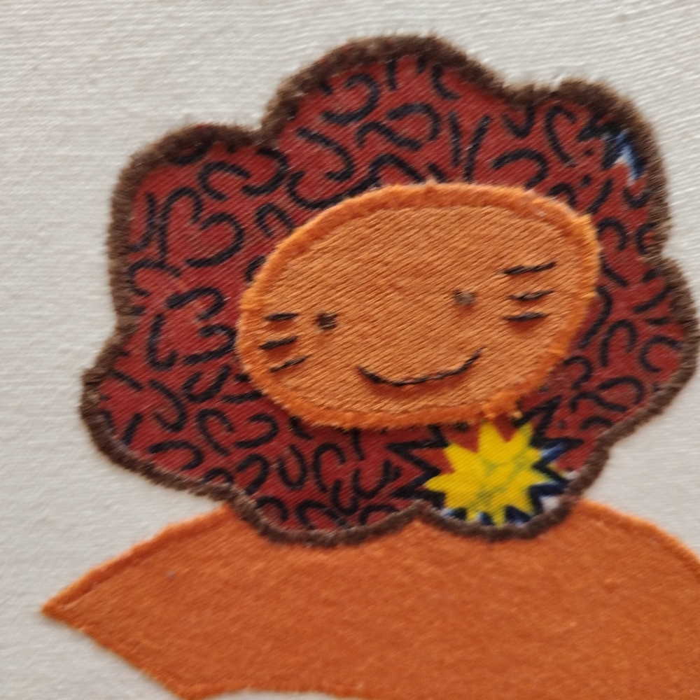 Handmade Fabric Over Canvas Animal Wall Art. Made in Nairobi, Kenya by Anna K - Picture 3 of 13